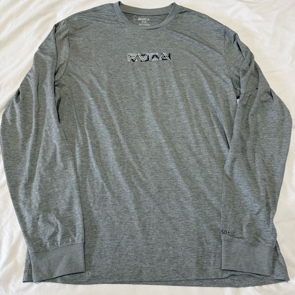 NWOT RVCA Men's Robey Long Sleeve Crew UPF 50+ Quick Dry Wicking Sz Medium